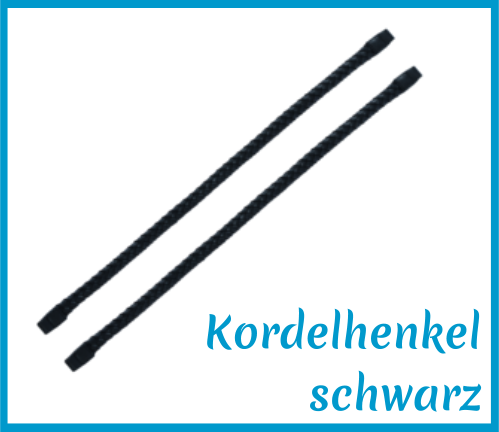 Kordelhenkel schwarz 2